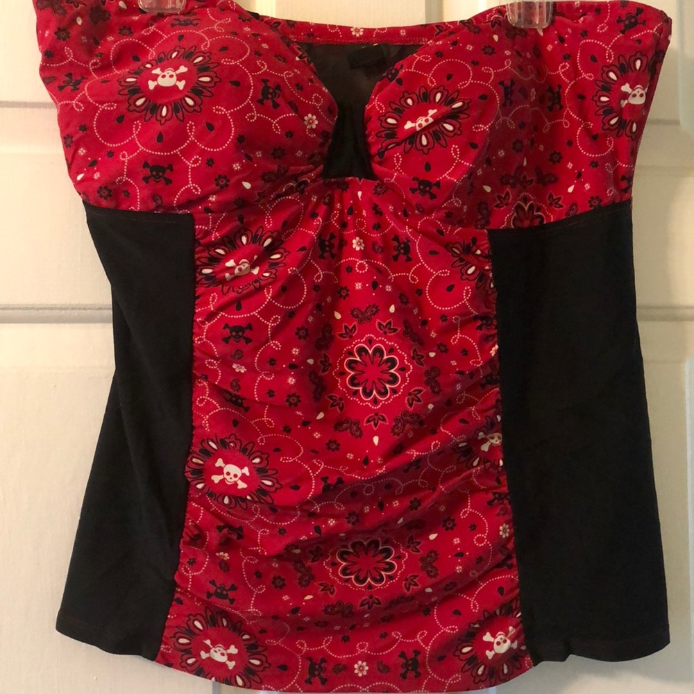Skull bathing suit top!